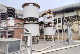Installation site of filter compensation FC+TCR for 35KV electric arc furnace and intermediate frequency furnace in Heyuan Southeast Industry