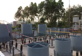 Installation site of filter compensation FC+MCR for 35KV electric arc furnace and intermediate frequency furnace at Heyuan Zijin Dongri Foundry